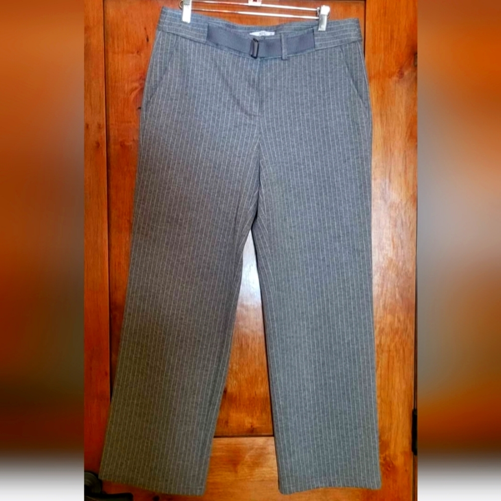 NwOT Grey pinstripe work pants